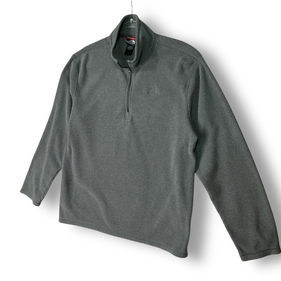 The North Face Mens 1/4 Zip Fleece Pullover Sz L Gray Outdoor Active - Picture 5 of 11